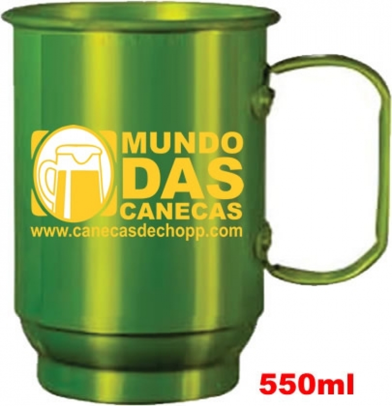 Caneca Chopp Alumínio Personalizada Jaguaré - Caneca de Alumínio para Chopp