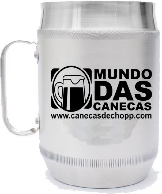 Caneca Chopp Personalizada Alumínio Onde Tem Pirituba - Caneca de Chopp de Alumínio