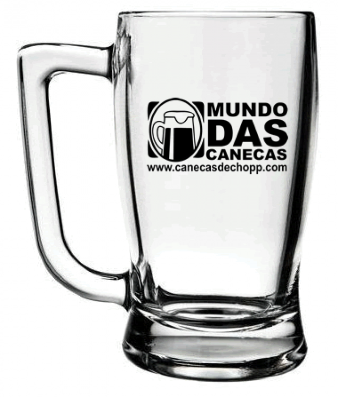 Caneca Chopp Vidro Personalizada Orçar Jardim Marajoara - Caneca de Chopp Personalizada de Vidro