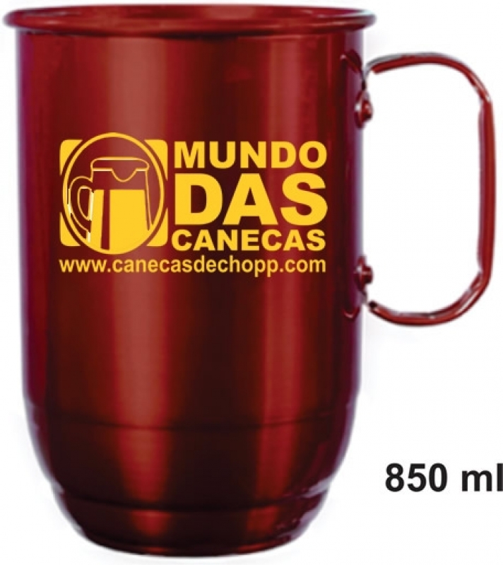 Caneca de Alumínio para Chopp Rio Pequeno - Caneca de Chopp de Alumínio Personalizada