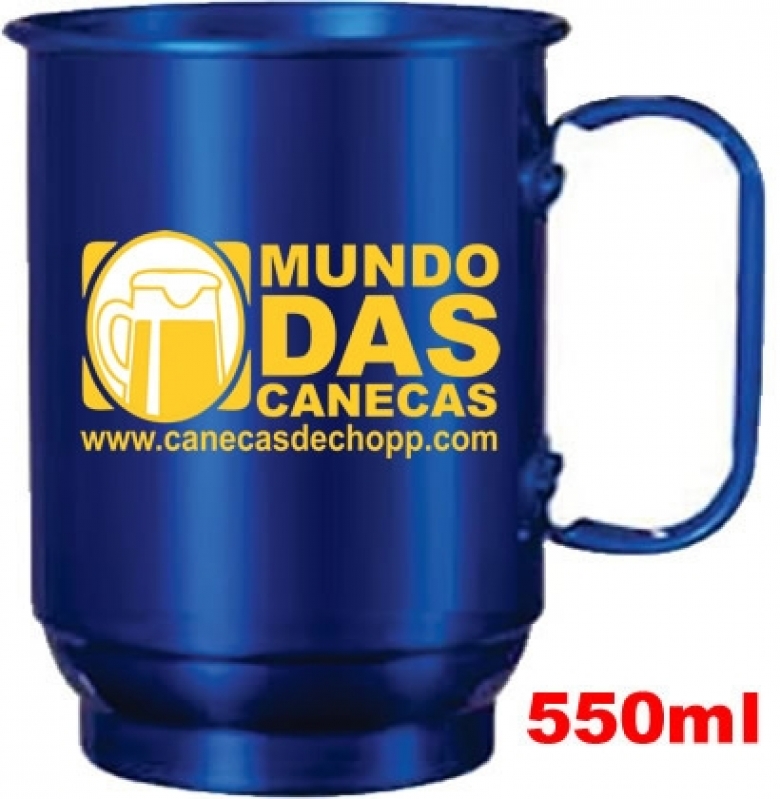 Caneca de Chopp Alumínio Personalizada Água Funda - Caneca Chopp Alumínio