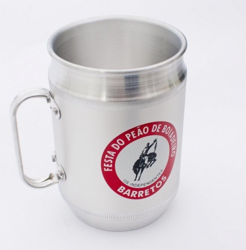 Caneca de Chopp de Alumínio Onde Tem Marataízes - Caneca de Chopp Alumínio Personalizada