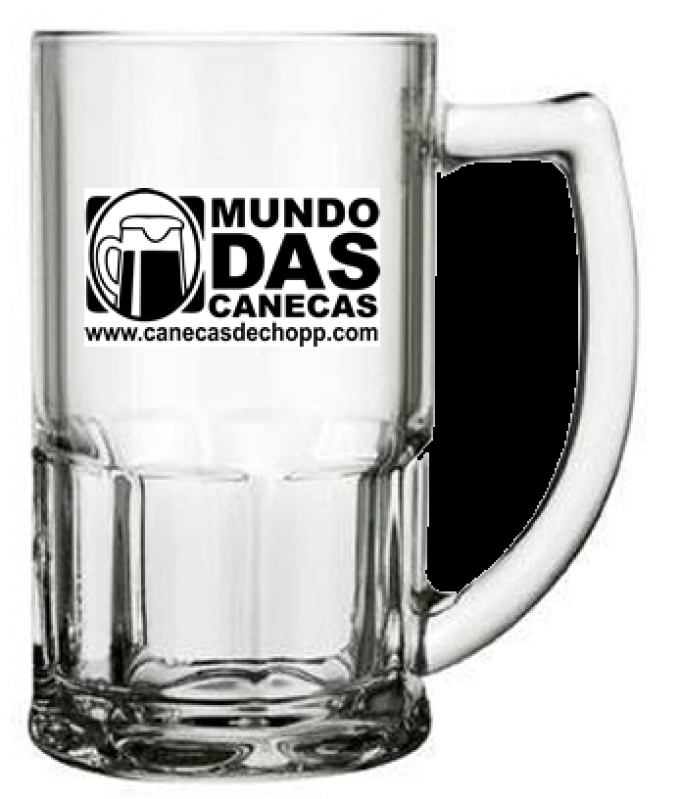 Caneca de Chopp Vidro Personalizadas Rio Pequeno - Canecas de Chopp Personalizadas para Aniversário