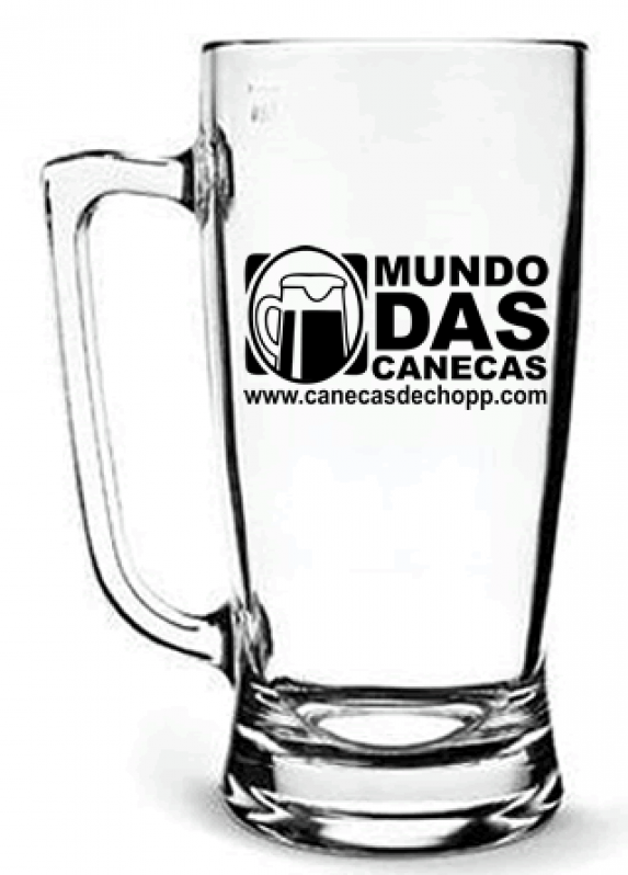 Caneca para Chopp de Vidro Personalizada Jardim São Paulo - Canecas para Chopp de Vidro Personalizadas