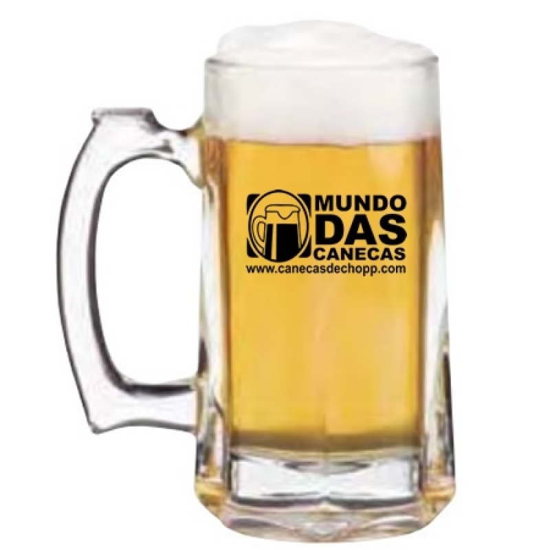 Canecas de Chopp de Vidro Personalizadas Orçamento Instituto da Previdência - Canecas de Chopp Alumínio Personalizadas