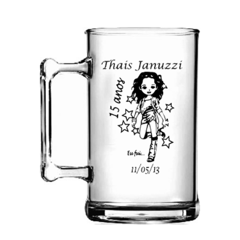 Canecas de Chopp Personalizadas para Aniversário Preço Jardim Japão - Canecas de Chopp em Acrílico Personalizadas