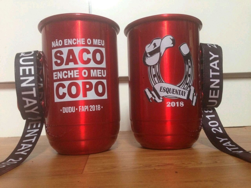 Copo Alumínio Personalizada Carnaval M'Boi Mirim - Copos de Alumínio Personalizado 200ml