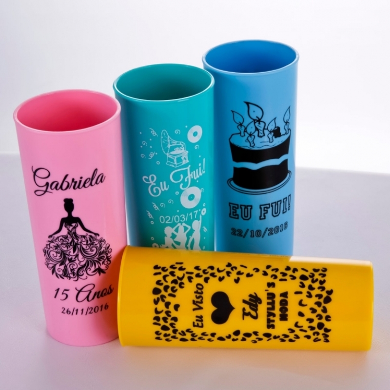 Copo Long Drinks Acrílico Personalizado Baixo Guandu - Copos Acrilico Long Drink Neon