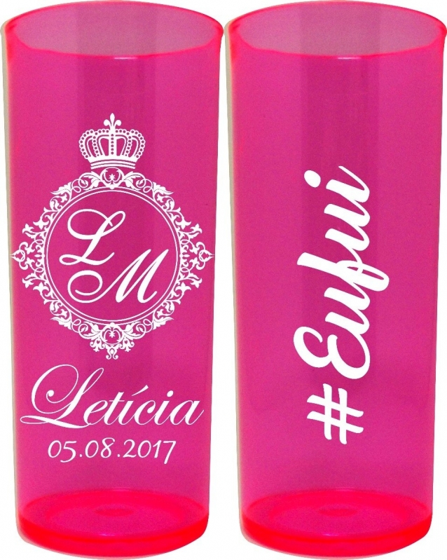 Copo Long Drinks Personalizado Mairiporã - Copos Long Drinks Azuis Personalizados