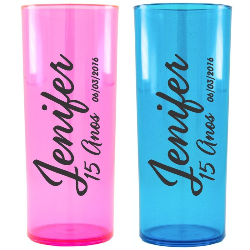 Copos Acrilicos Long Drinks Neon Barra Funda - Copos Acrilico Long Drink Neon