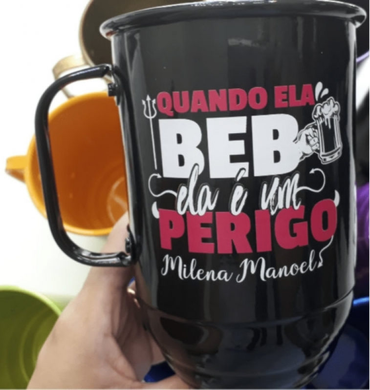 Copos Alumínio Azul Personalizada Vila Formosa - Copos de Alumínio Personalizado