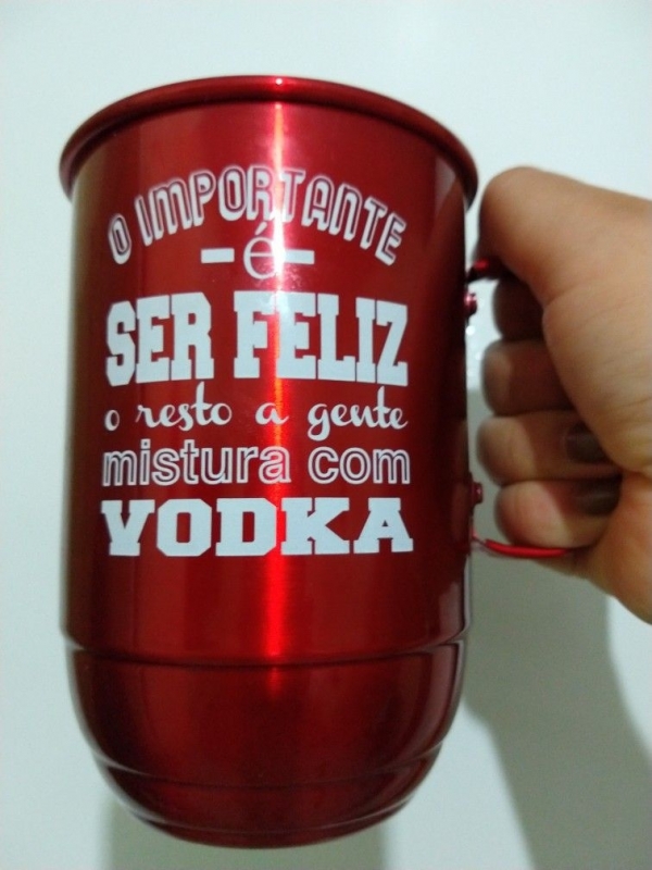 Copos Alumínio Personalizada Colorida Quem Faz Itajubá - Copos de Alumínio Personalizado 200ml