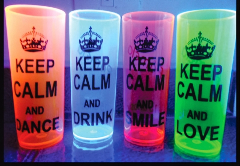 Copos Long Drink Acrílico Personalizados Onde Tem Zona Leste - Copos Acrilico Long Drink Neon