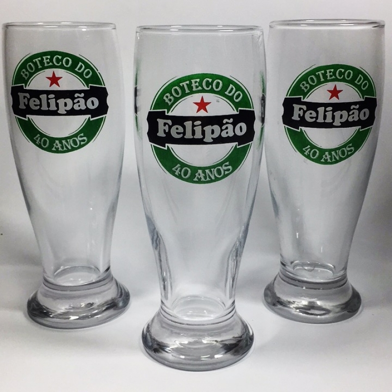 Copos Personalizado de Vidro Bocaiúva - Copos Cerveja Vidro Personalizados