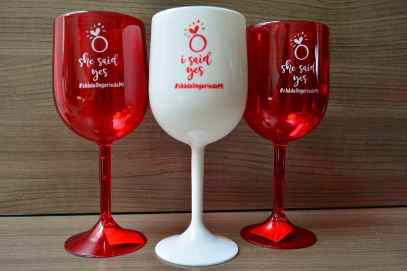 Loja de Taças de Acrílico para Vinho Pacaembu - Taças de Acrilico Personalizadas para Casamento
