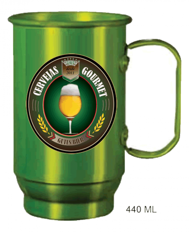 Onde Faz Caneca de Chopp Alumínio Personalizada Bom Retiro - Caneca de Chopp de Alumínio