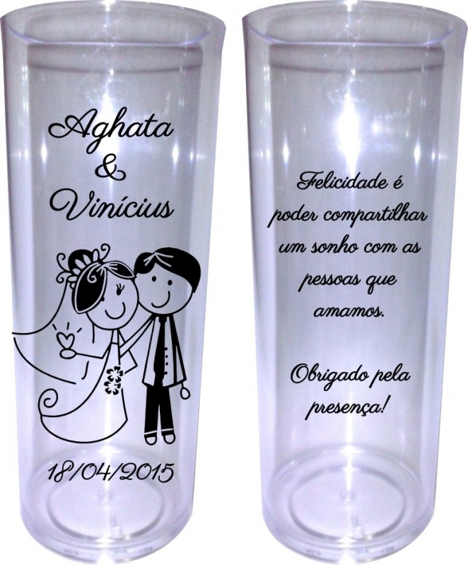 Onde Vende Copos Long Drink Personalizado para Casamento Parque Residencial da Lapa - Copos Long Drink Transparente Personalizado