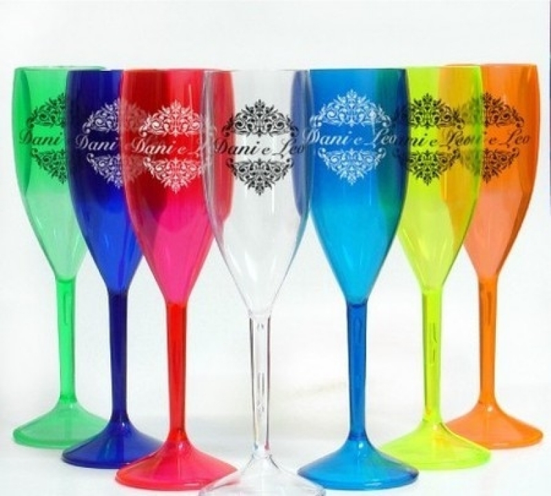 Taças de Acrílico Coloridas Charqueadas - Taças de Acrílico para Drinks