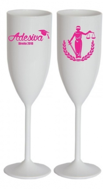 Taças de Acrilico Personalizadas para Casamento Preços São João Del Rey - Taças de Acrílico para Champagne