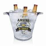 baldes de gelo personalizados acrílico Santa Isabel
