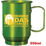 caneca chopp alumínio personalizada Jaguaré