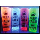 copos acrilico long drink neon Luz