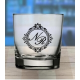 copos de vidro personalizados para casamento preços Anália Franco