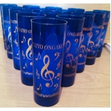 copos long drinks azuis personalizados valor Parque Residencial da Lapa