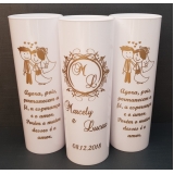 copos personalizados de acrílico para casamento preços São Bernardo do Campo