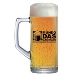 encomendar caneca de chopp vidro personalizada São Lourenço da Serra