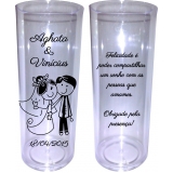 onde vende copos long drink personalizado para casamento Treze Tílias