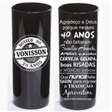 onde vende copos long drink preto personalizado Viamão