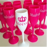 taça de acrílico para champagne Jardim Marajoara